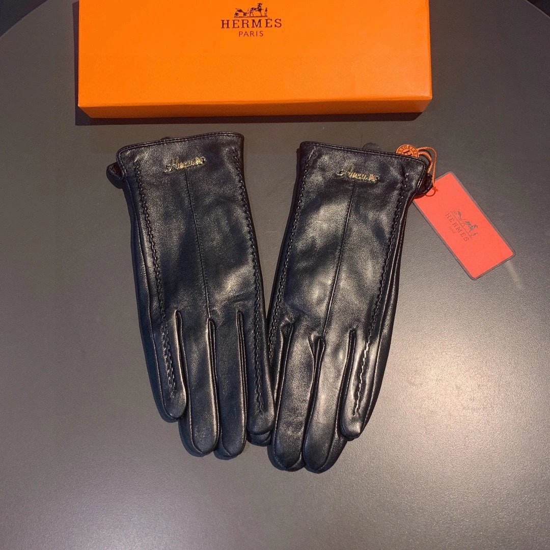 Hermes Lambskin Cashmere Gloves Ver.C — Photo 9