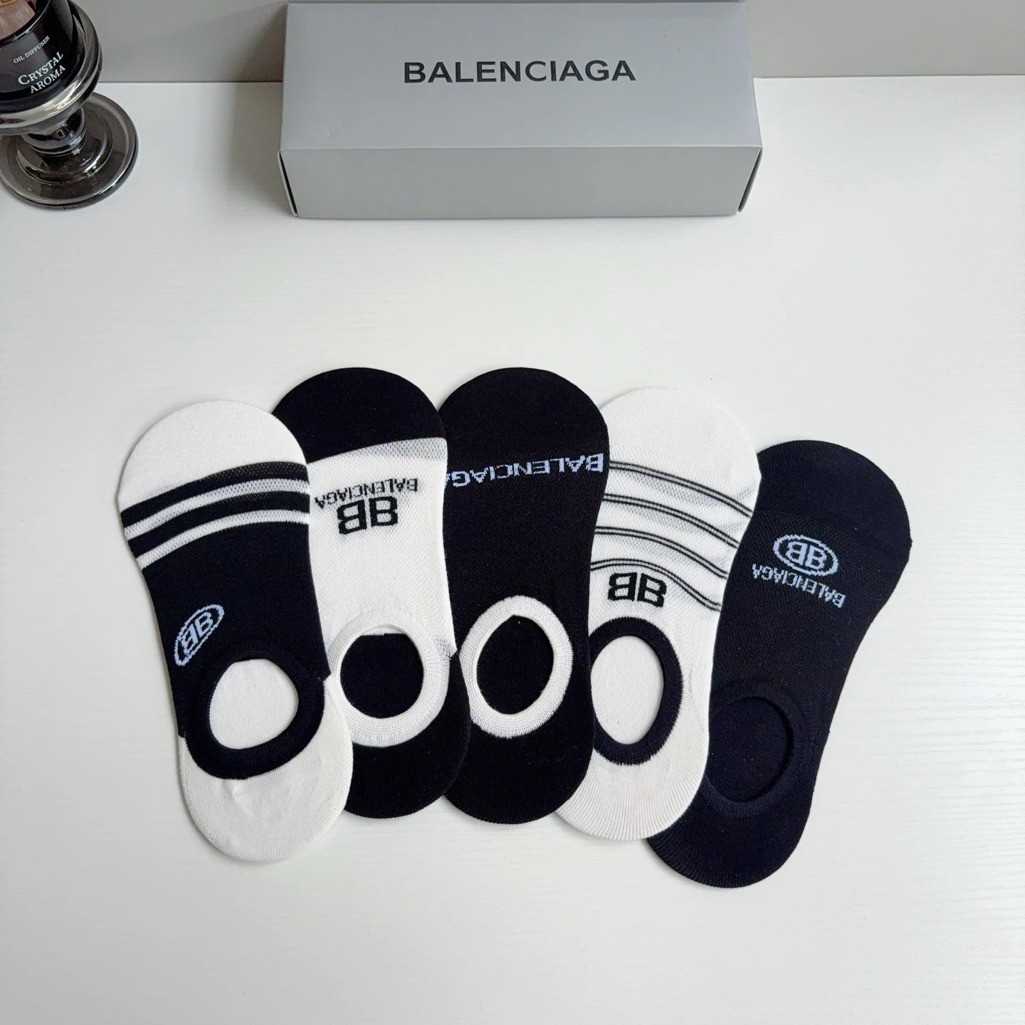 Balenciaga Cotton No-Show Socks — photo 4