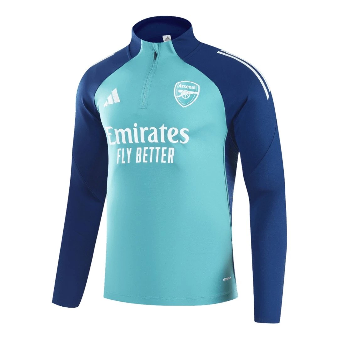 Arsenal 2025 1 4 Zip Tracksuit 26 Kids Green — Zdjęcie 3
