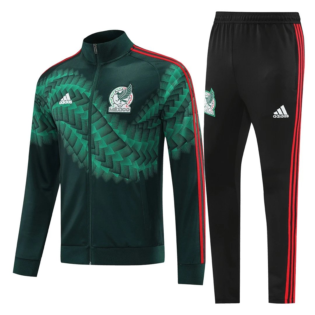 Mexico 2022 Jacket Tracksuit Black Green — QC
