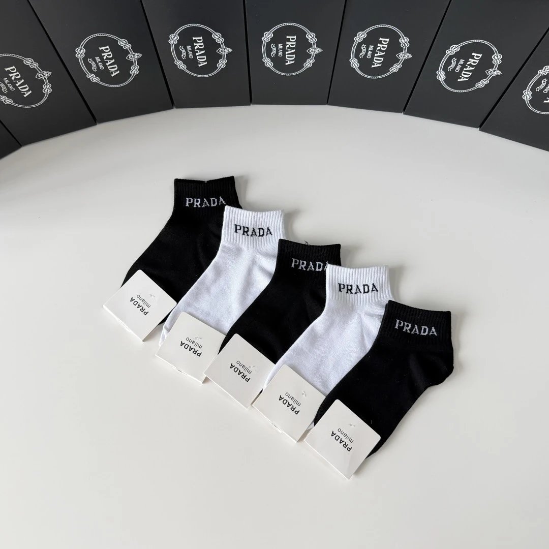 Prada Quarter Socks 5-Pair Box Ver.B — photo 9