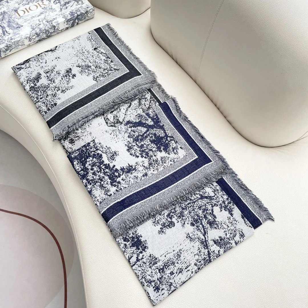 Dior Wool Silk Shawl Ver.A — QC