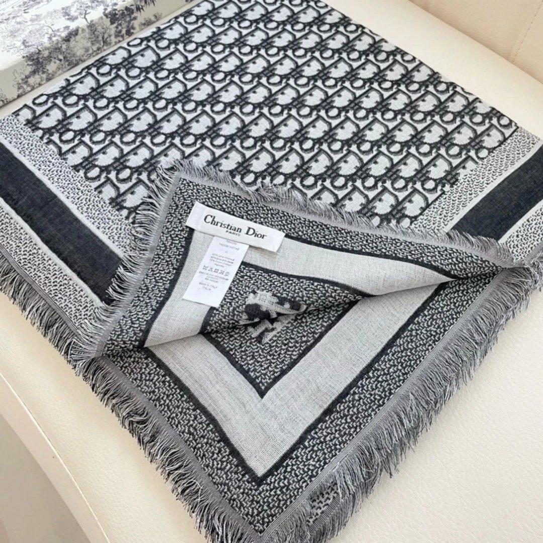Dior Wool Silk Shawl Ver.C — QC
