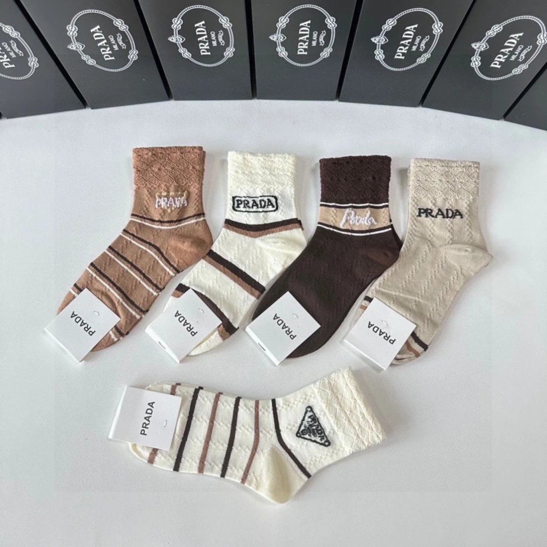 Prada Crew Socks 5-Pair Box Ver.B — photo 3