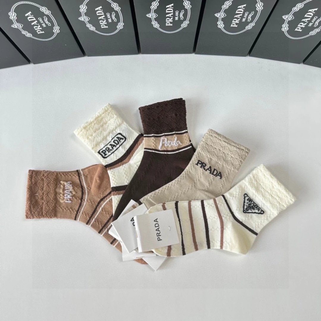 Prada Crew Socks 5-Pair Box Ver.B — photo 6