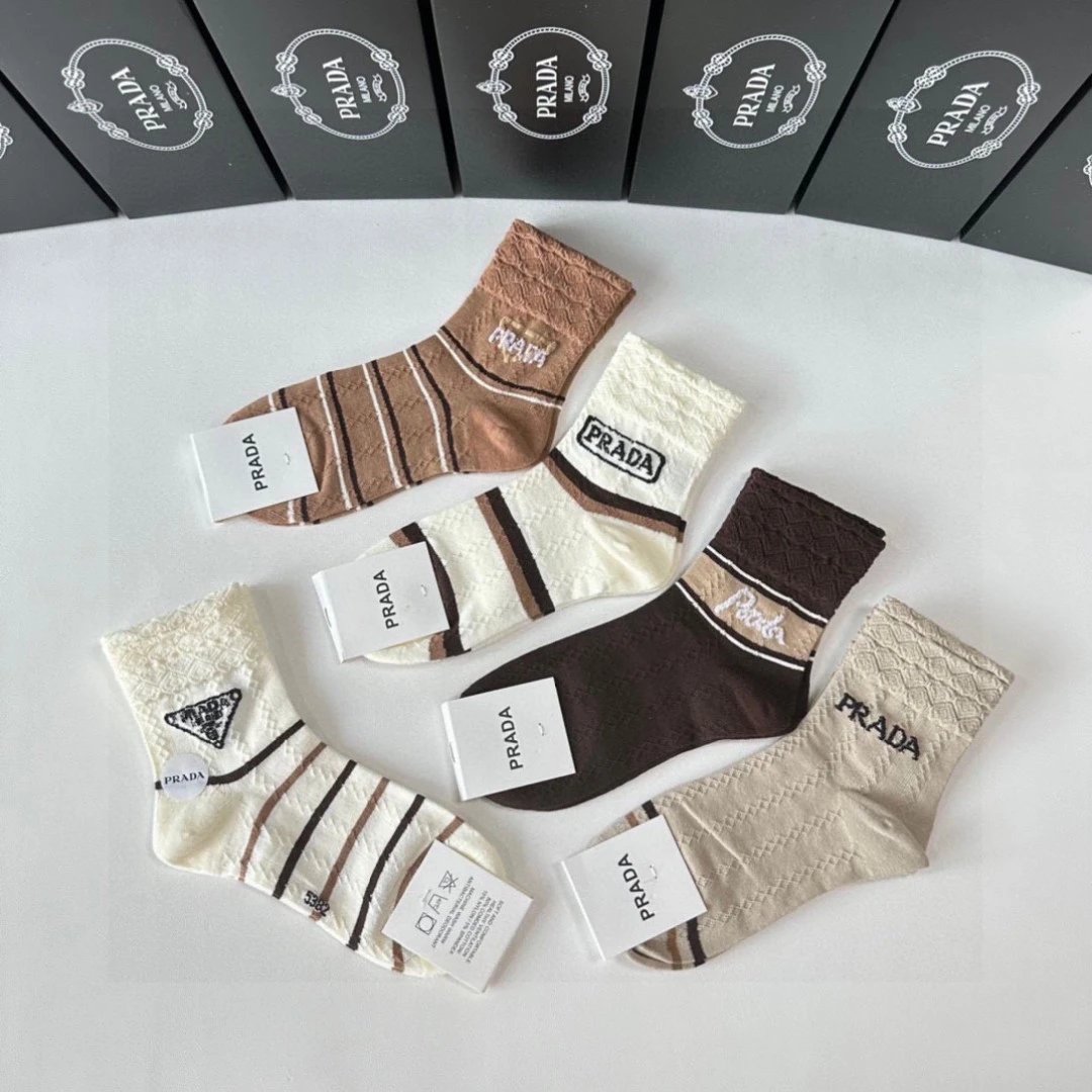 Prada Crew Socks 5-Pair Box Ver.B — photo 5