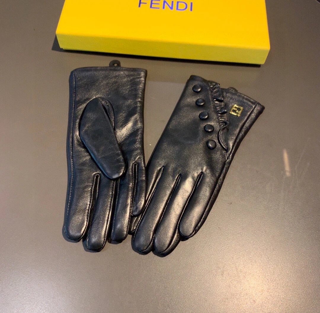 Fendi Lambskin Touchscreen Gloves Ver.F — QC