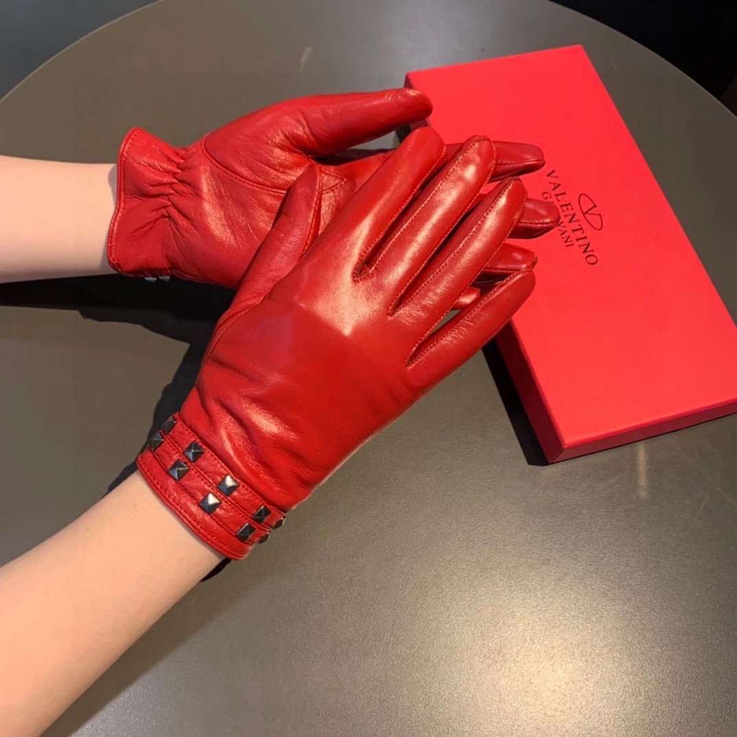 Valentino Lambskin Cashmere Gloves Ver.B — Zdjęcie 9