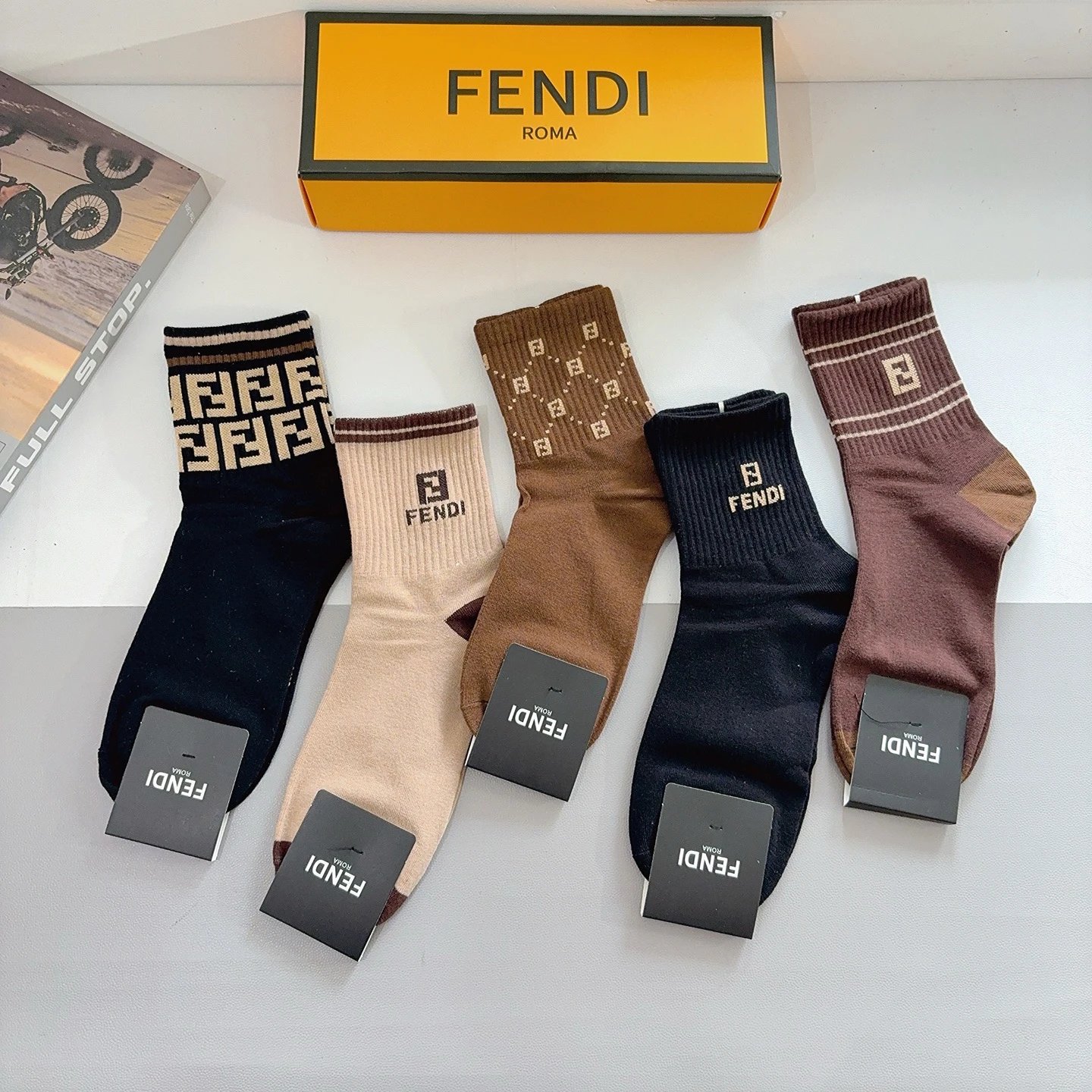 Fendi Crew Cotton Socks Ver.C — photo 8