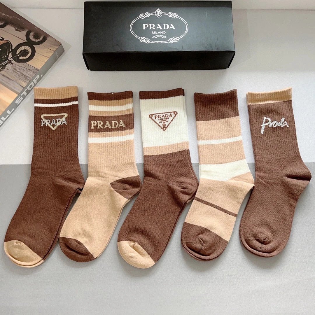Prada Knee-High Cotton Socks — QC