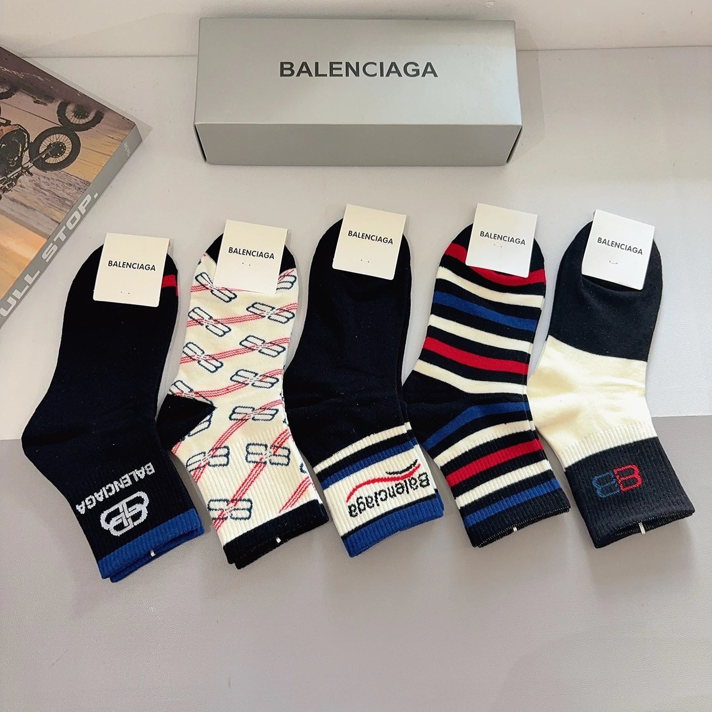 Balenciaga Crew Socks Ver.B — QC