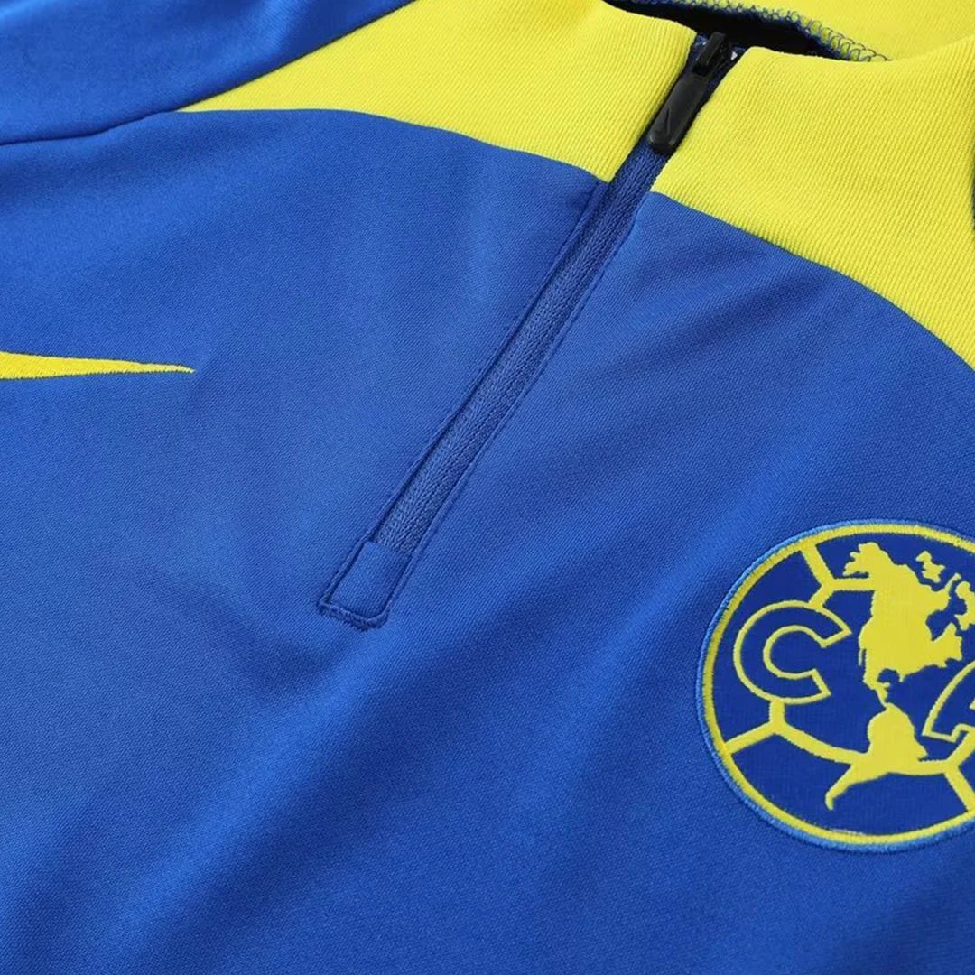 2023 Club America 1 4 Zip Tracksuit Blue — Photo 11
