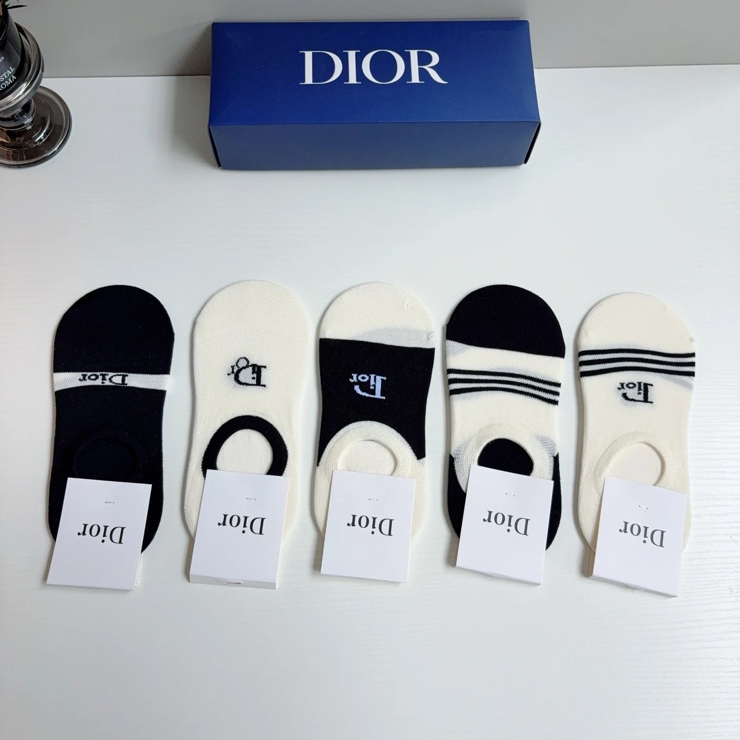 Dior No-Show Socks Ver.A — QC