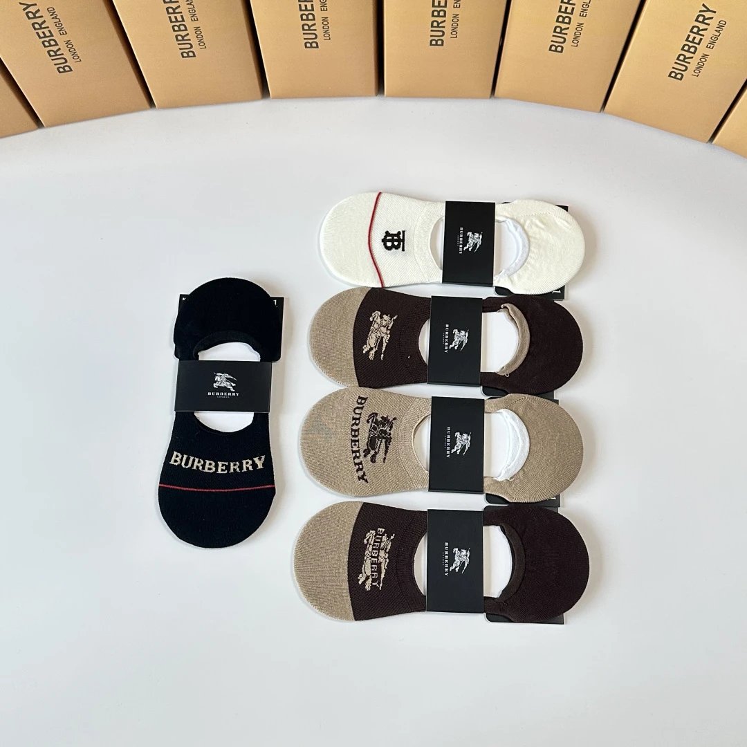 Burberry No-Show Socks Ver.A — Photo 6