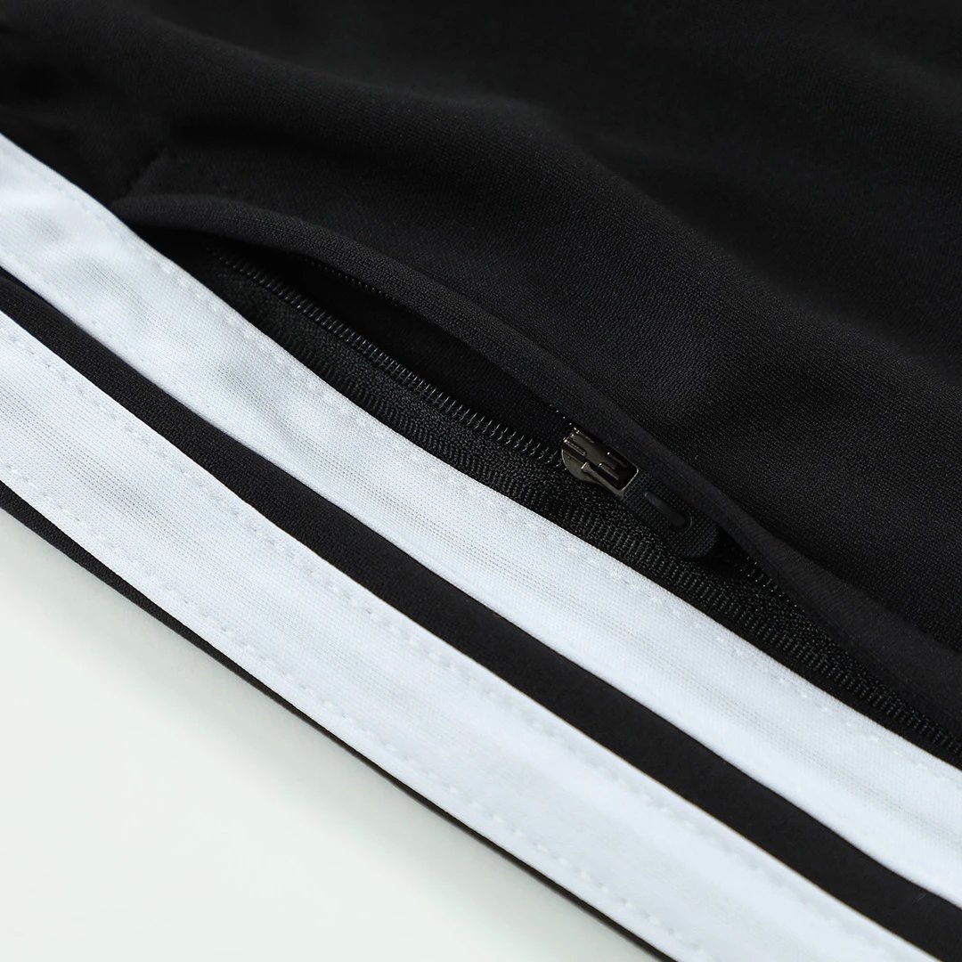 Germany 2026 1 4 Zip Tracksuit Kids Black — QC