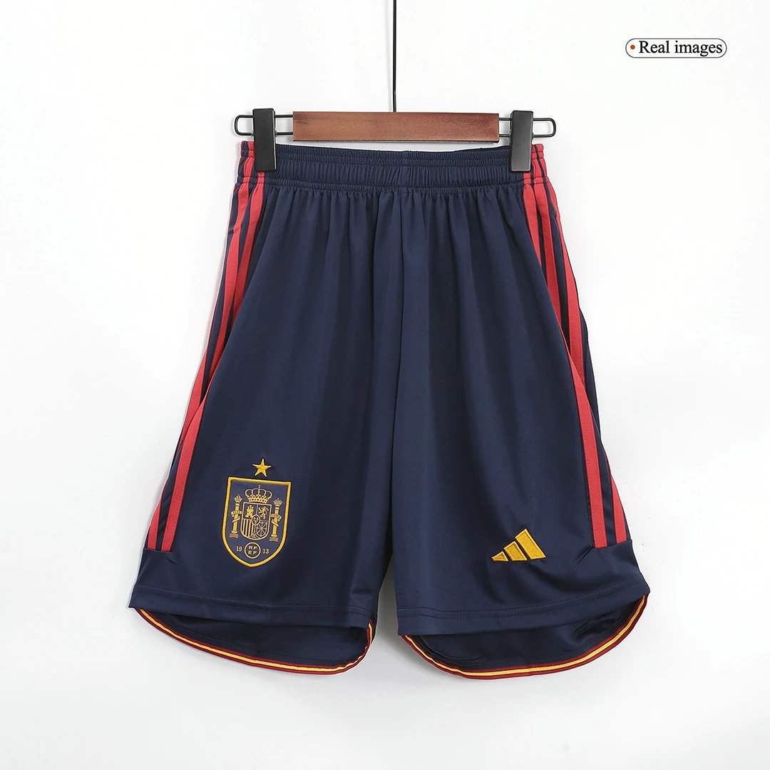 Spain 2022 Home Soccer Shorts — Photo 2