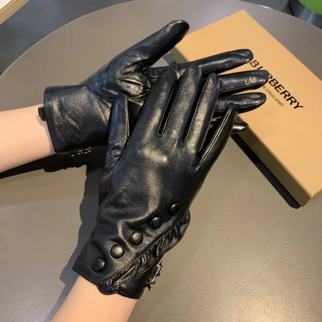 Burberry Lambskin Thermal Gloves Ver.D — QC