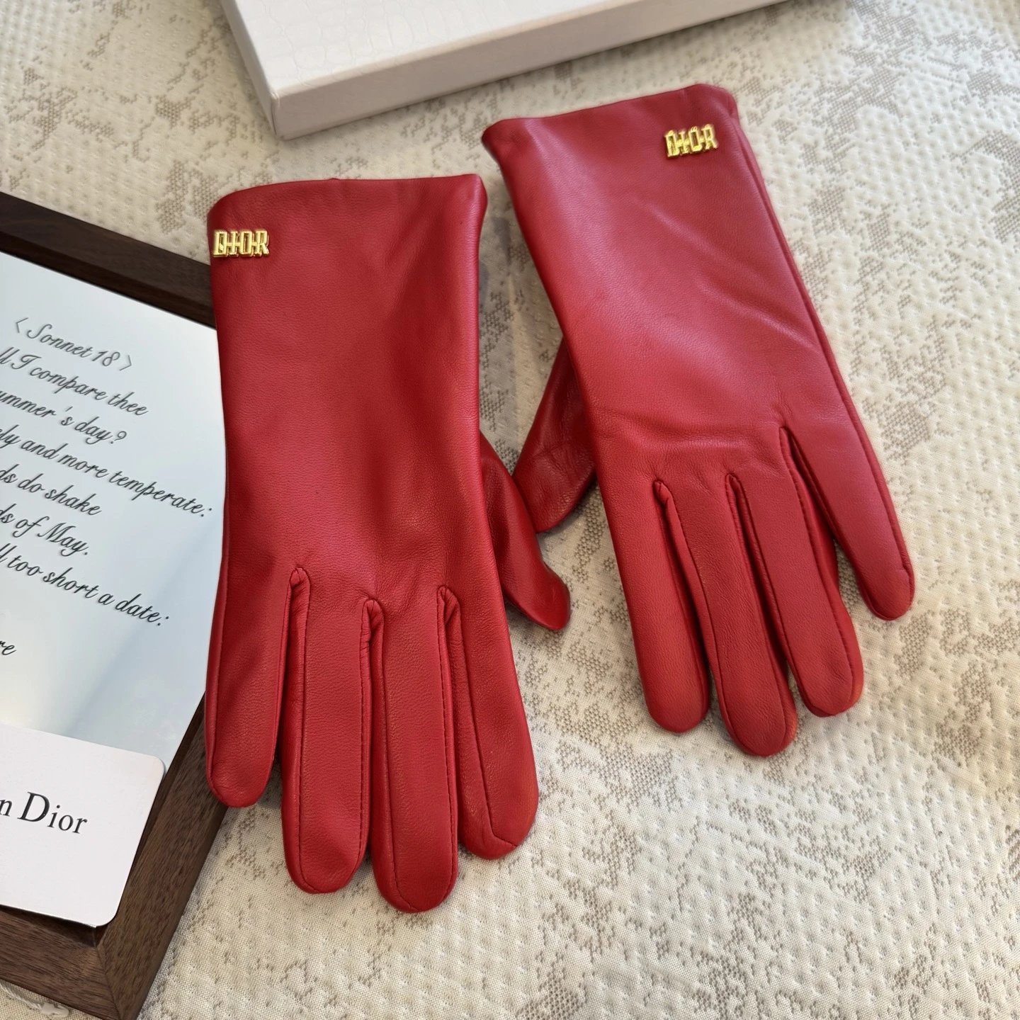 Dior Lambskin Cashmere Gloves Ver.B — Zdjęcie 6