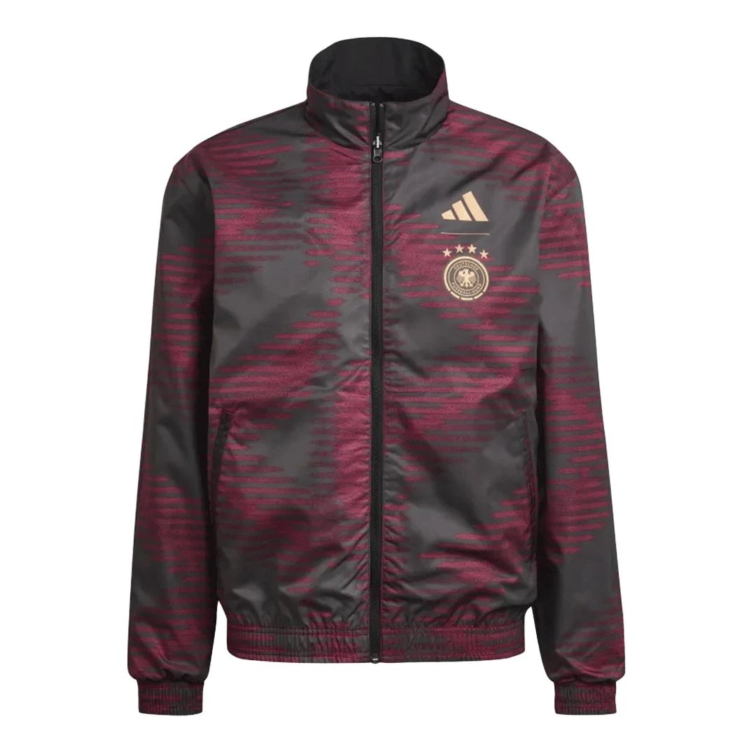 Germany 2022 Reversible Anthem Jacket World Cup Black Red — QC