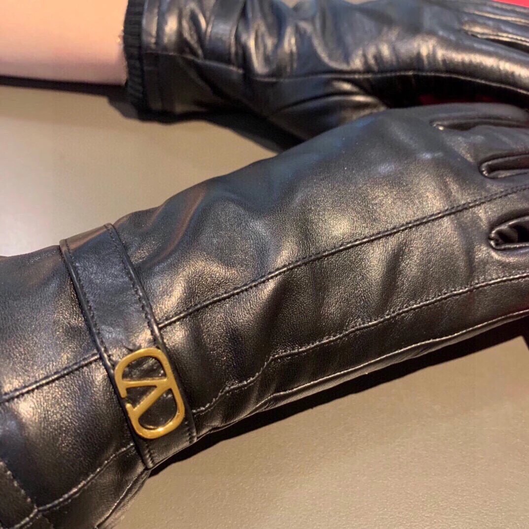 Valentino Lambskin Cashmere Gloves Ver.C — QC