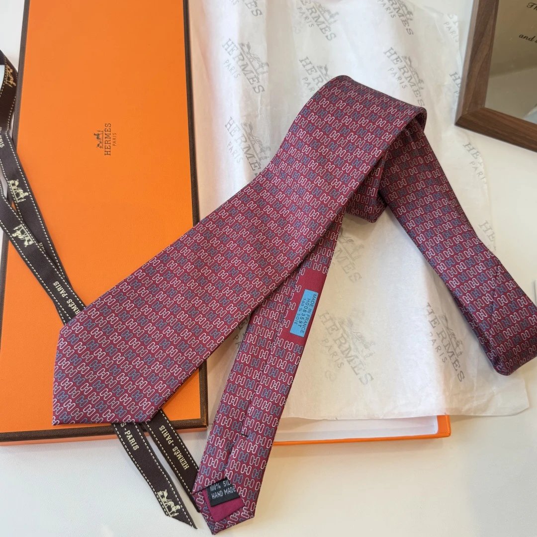 Hermes Silk Tie Ver.A — Photo 9