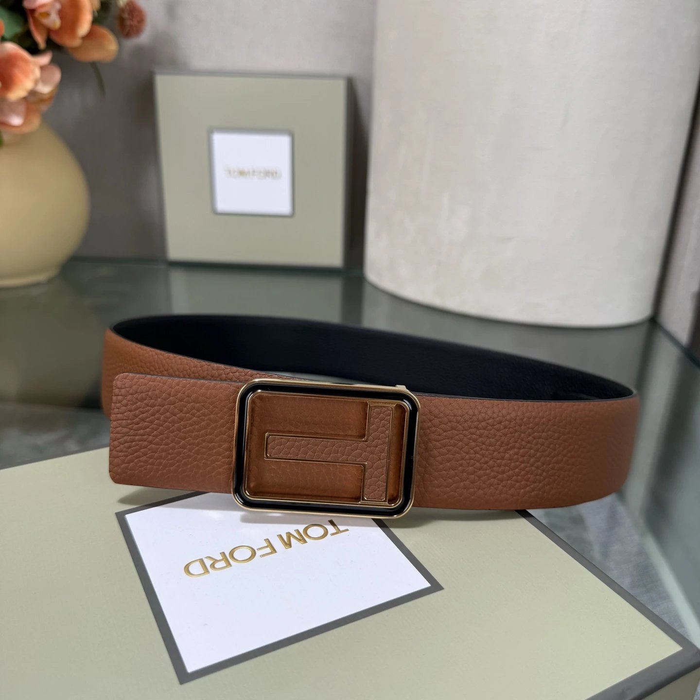 Tom Ford Leather Reversible Belt Ver.C — Zdjęcie 6