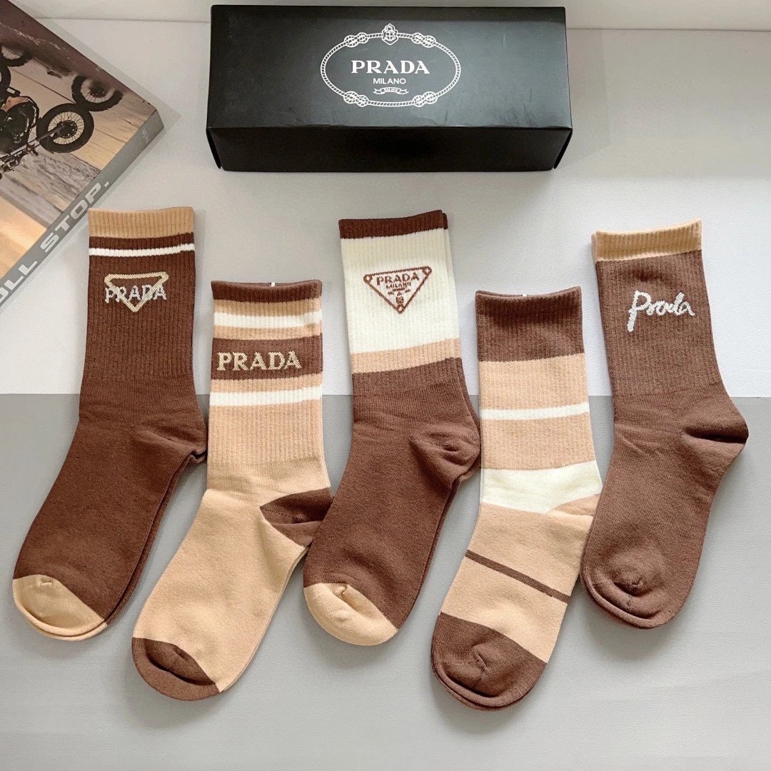 Prada Knee-High Cotton Socks — QC