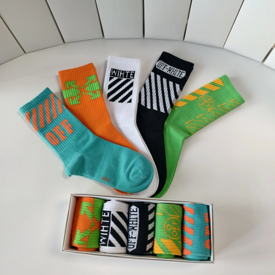 Off-White Crew Socks 5-Pair Box Ver.B — photo 7