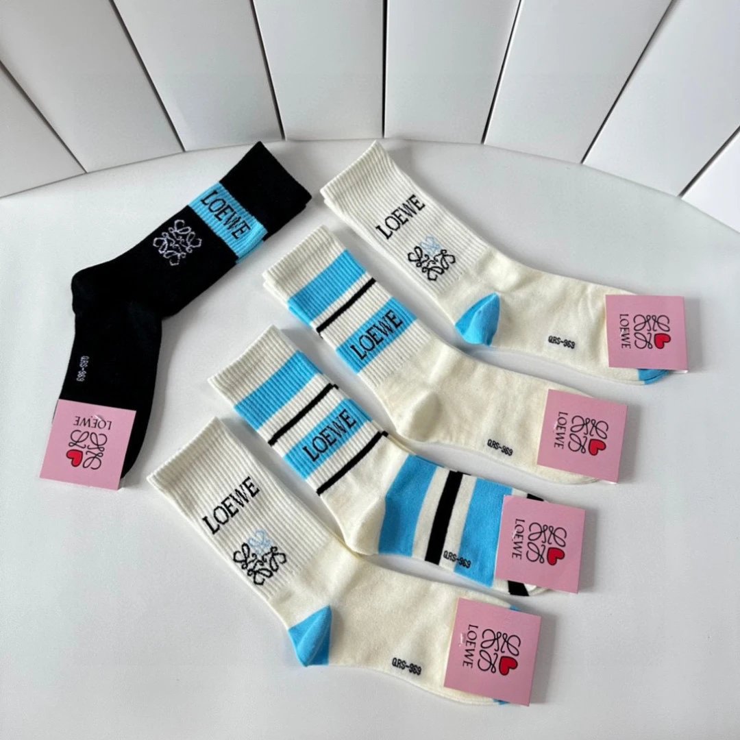 Loewe Classic Crew Socks 5-Pair Box — photo 9