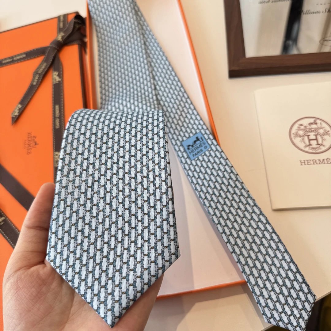 Hermes Silk Tie Ver.O — Photo 7