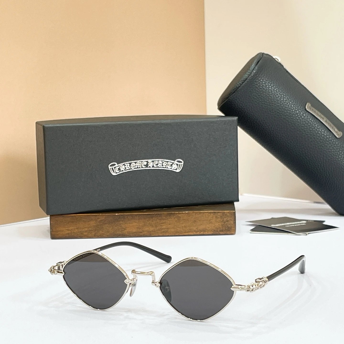 Chrome Hearts DIAMOND DOG Sunglasses 50-22-145 Ver.B — Zdjęcie 4