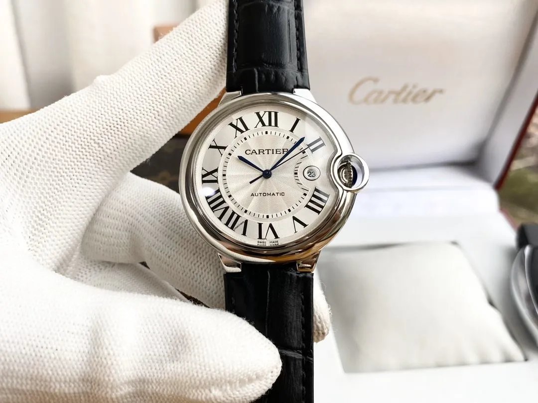 Cartier Ballon Bleu Leather Automatic Watch 42mm Ver.A — photo 3