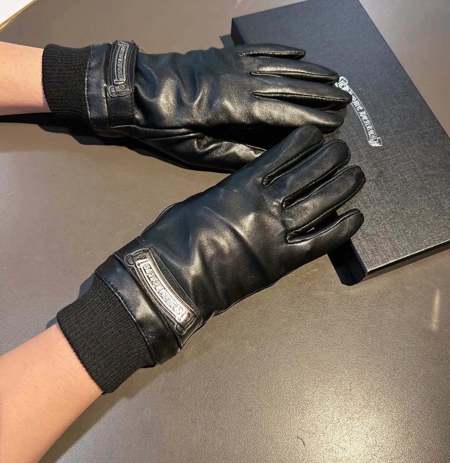 Chrome Hearts Lambskin Cashmere Gloves Ver.A — QC