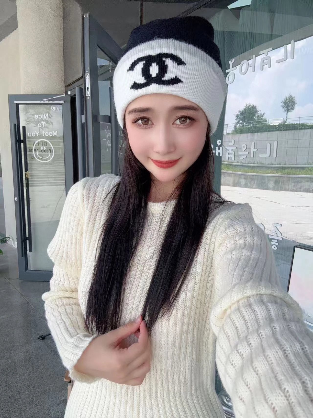 Chanel Scarf & Hat Set Ver.C — Zdjęcie 9