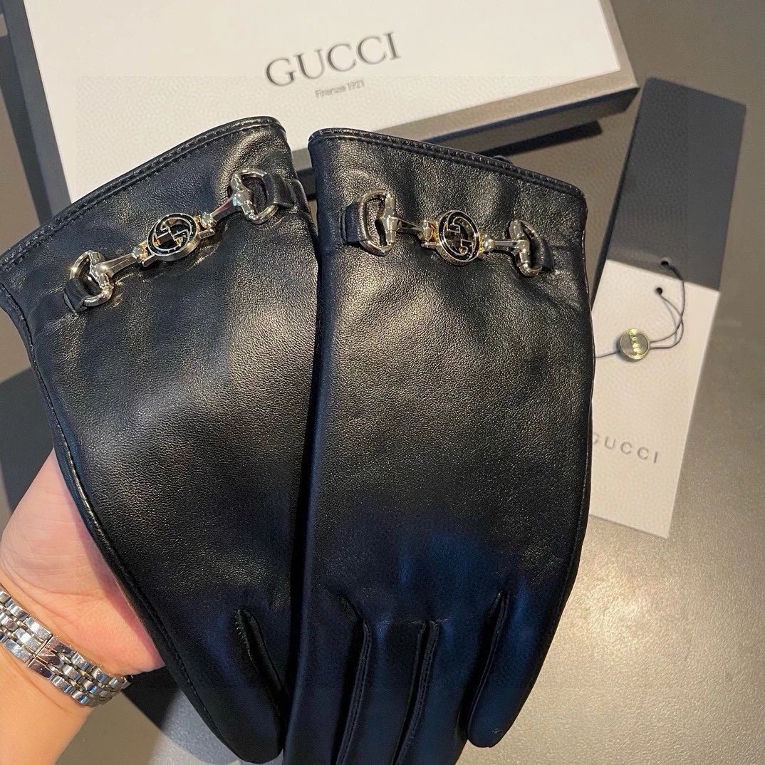 Gucci Lambskin Cashmere Gloves Ver.A — Photo 5