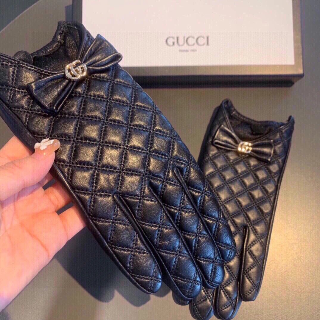 Gucci Lambskin Cashmere Gloves Ver.G — Photo 5