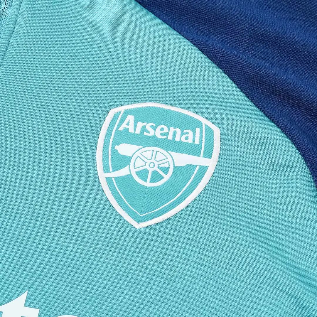 Arsenal 2025 1 4 Zip Tracksuit 26 Kids Green — Zdjęcie 6