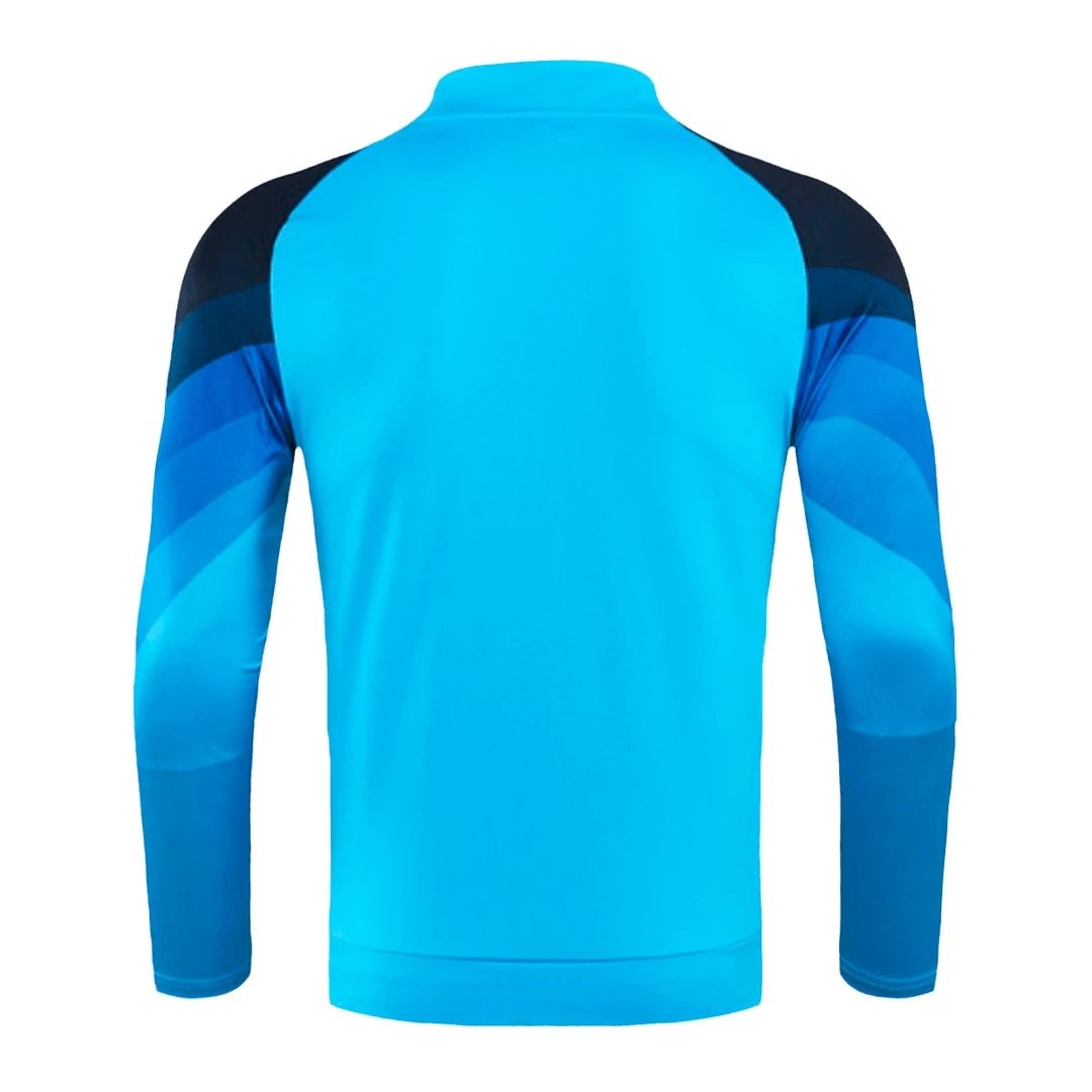 Napoli 2023 1 4 Zip Tracksuit 24 Kids Blue — Photo 3