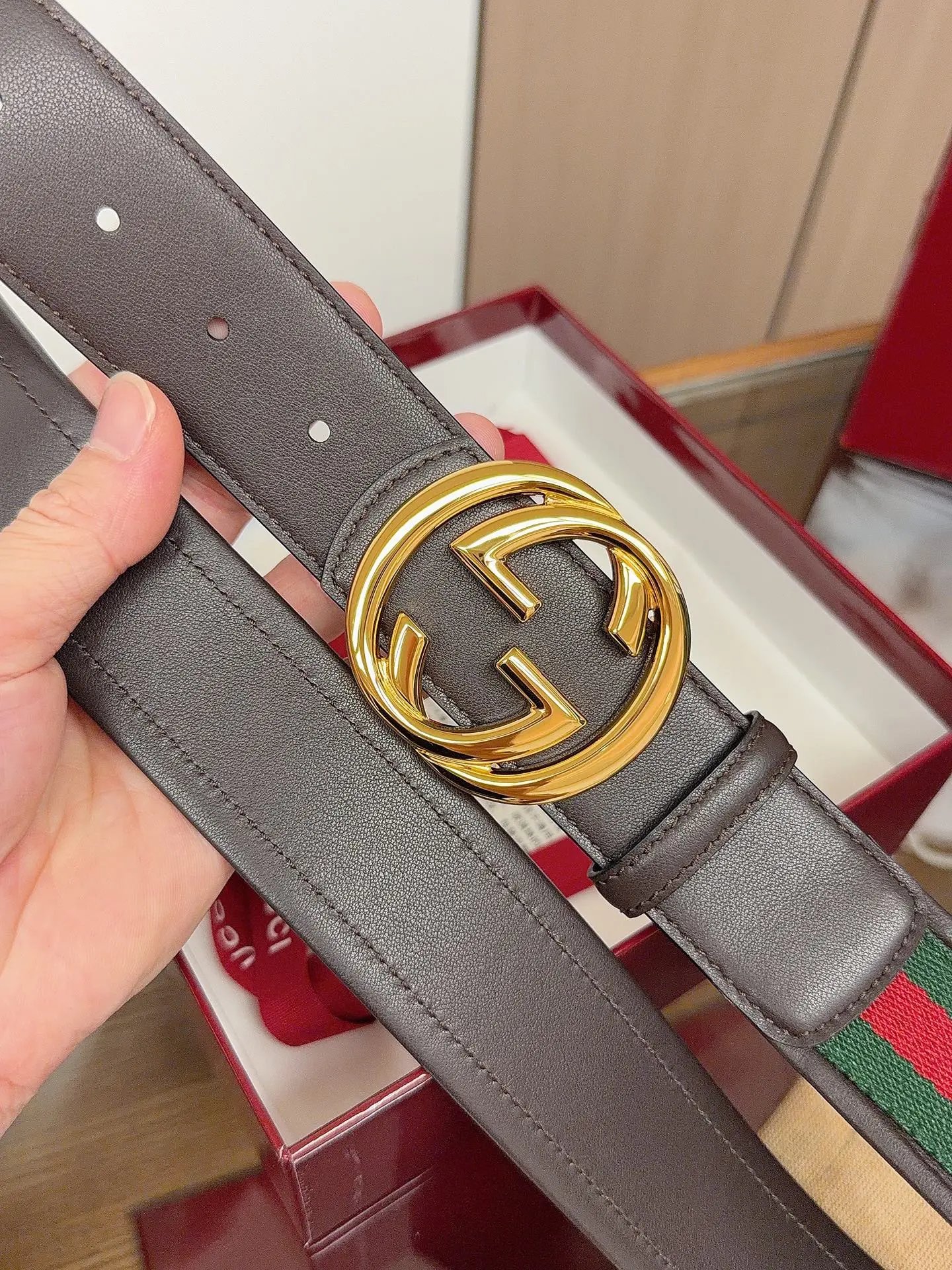Gucci Leather Belt Ver.B — Zdjęcie 4