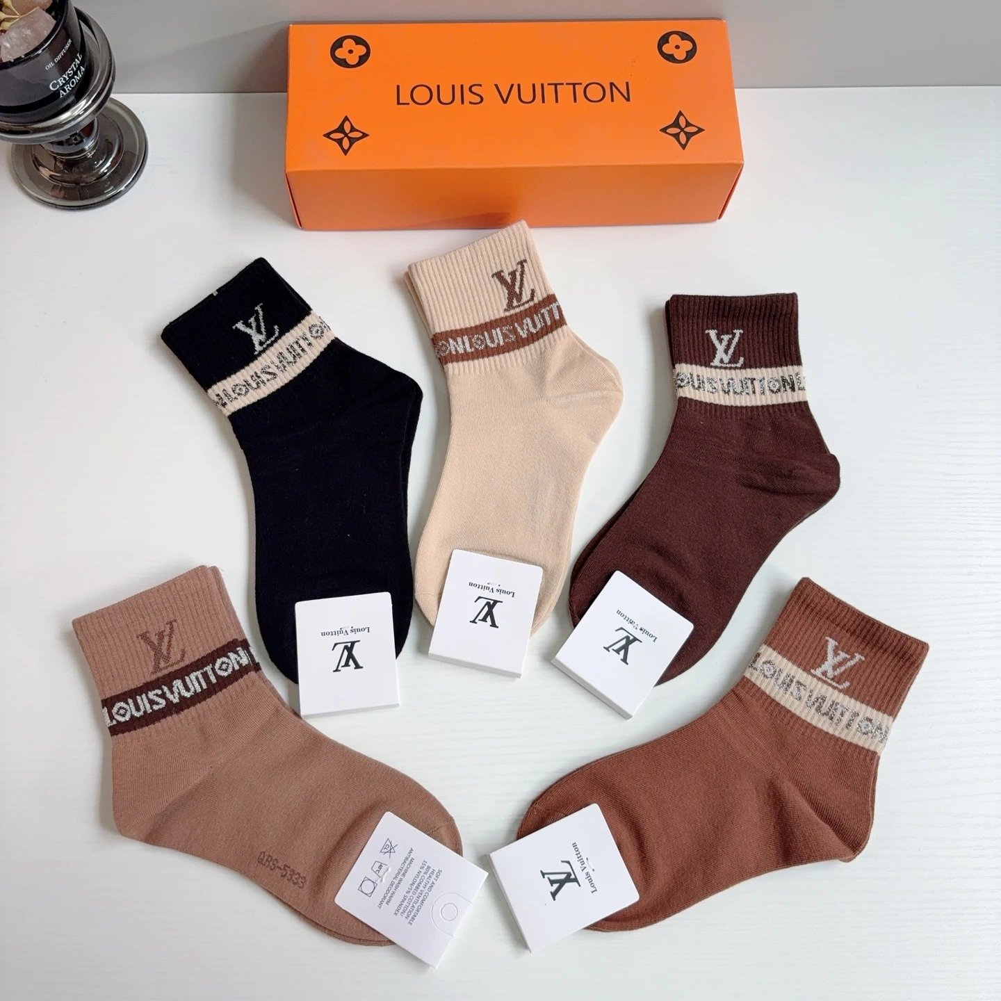 Louis Vuitton Crew Cotton Socks Ver.B — photo 7