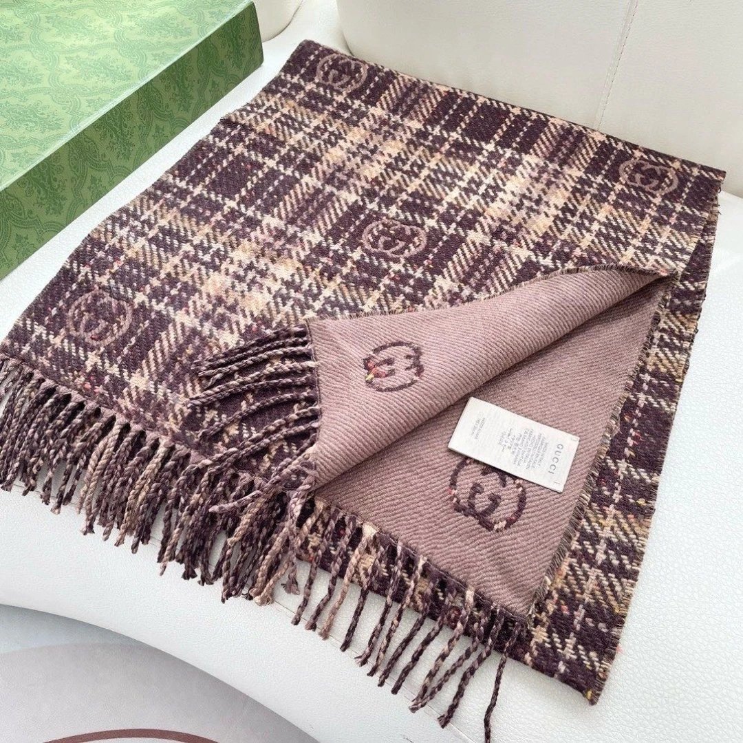 Gucci Wool Silk Scarf — Photo 2