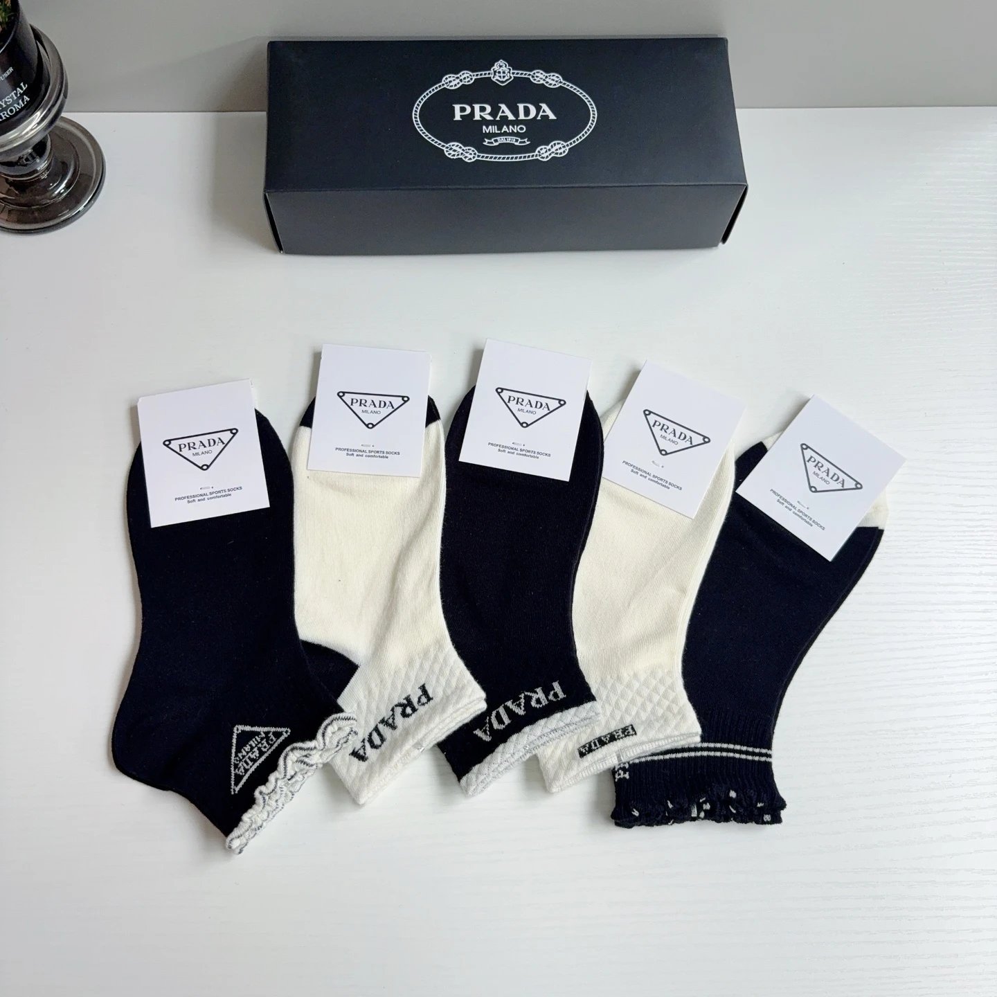 Prada Cotton Socks Ver.A — Zdjęcie 4