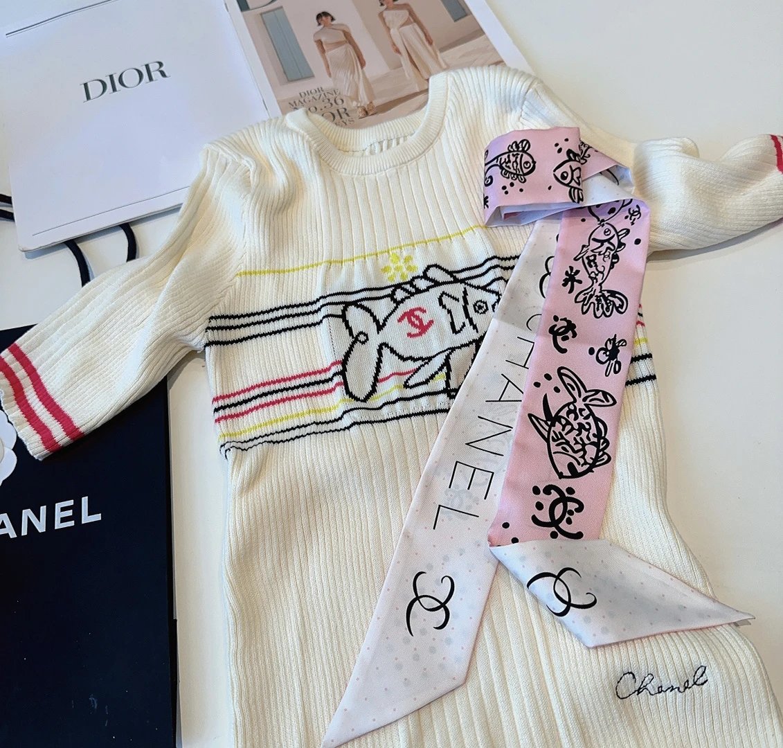 Chanel Silk Hair Ribbon Ver.E — Zdjęcie 5
