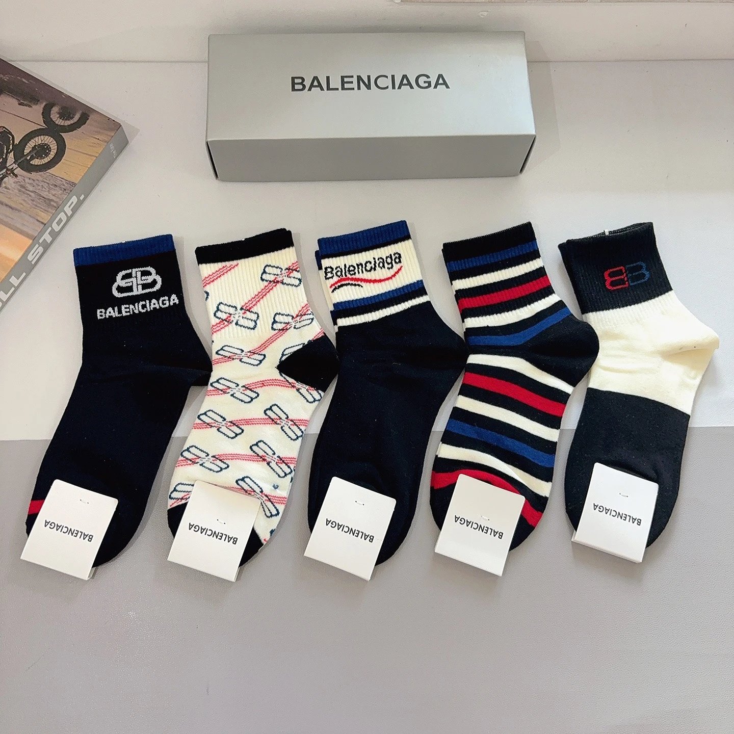 Balenciaga Crew Socks Ver.B — QC