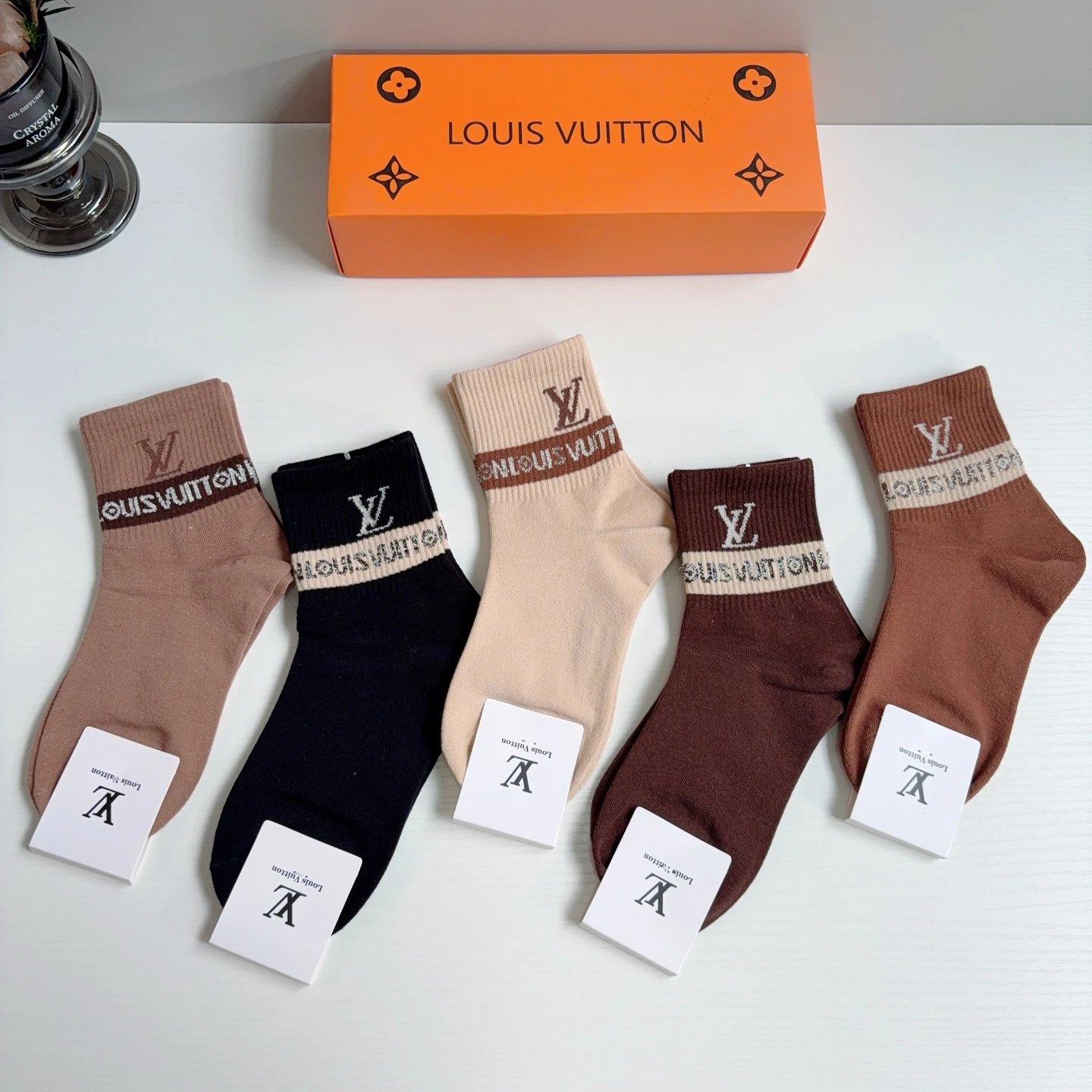 Louis Vuitton Crew Cotton Socks Ver.B — photo 5