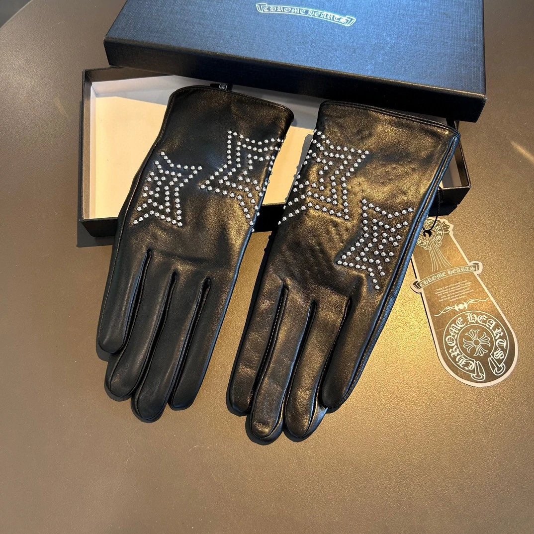 Chrome Hearts Lambskin Cashmere Gloves Ver.C — QC