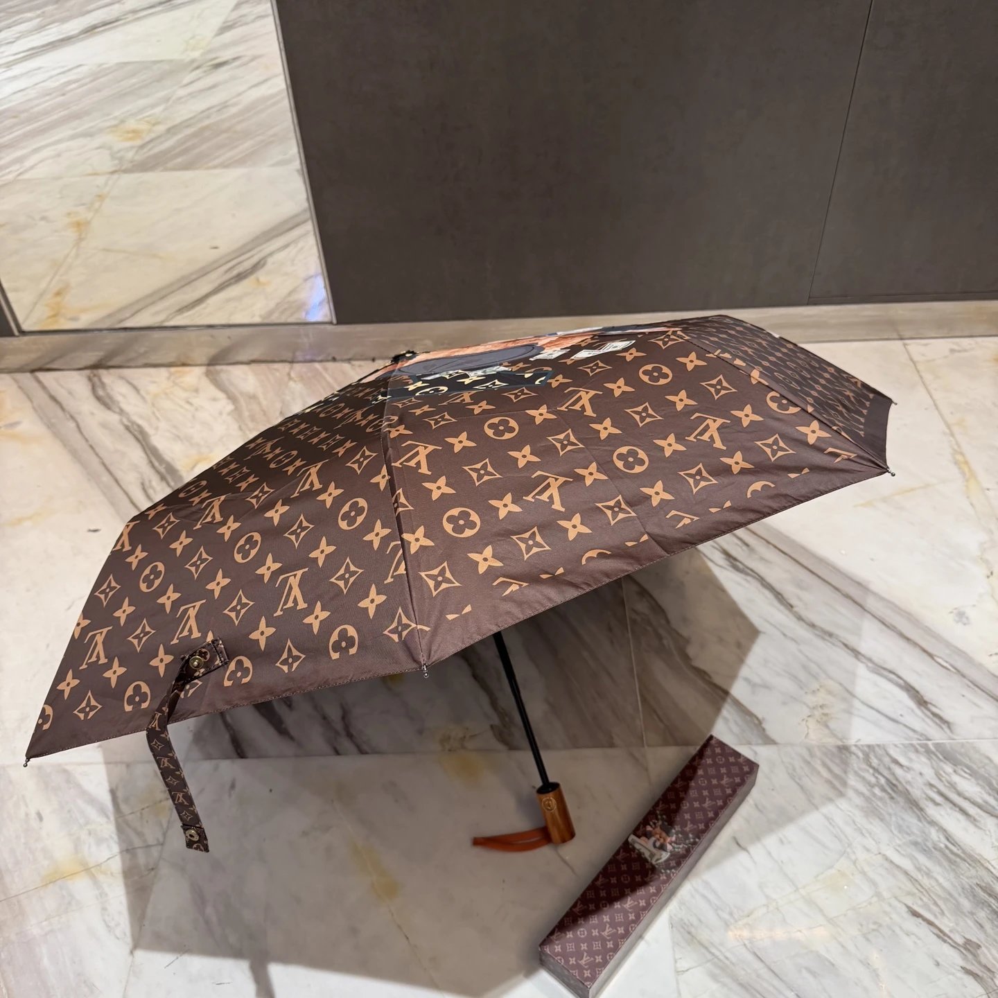 Louis Vuitton UV Protection Folding Umbrella Ver.B — QC