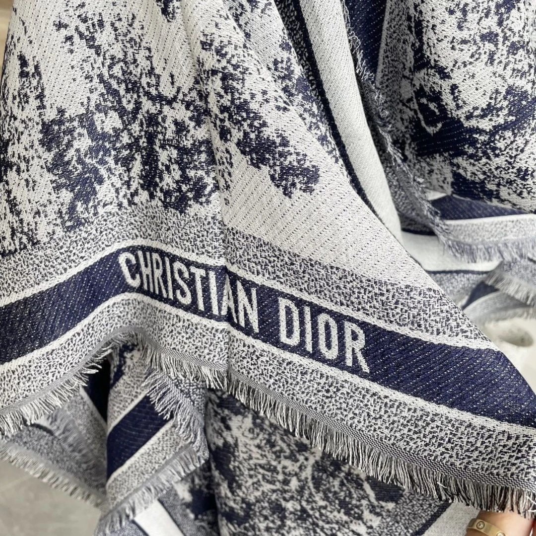 Dior Wool Silk Shawl Ver.A — Photo 9