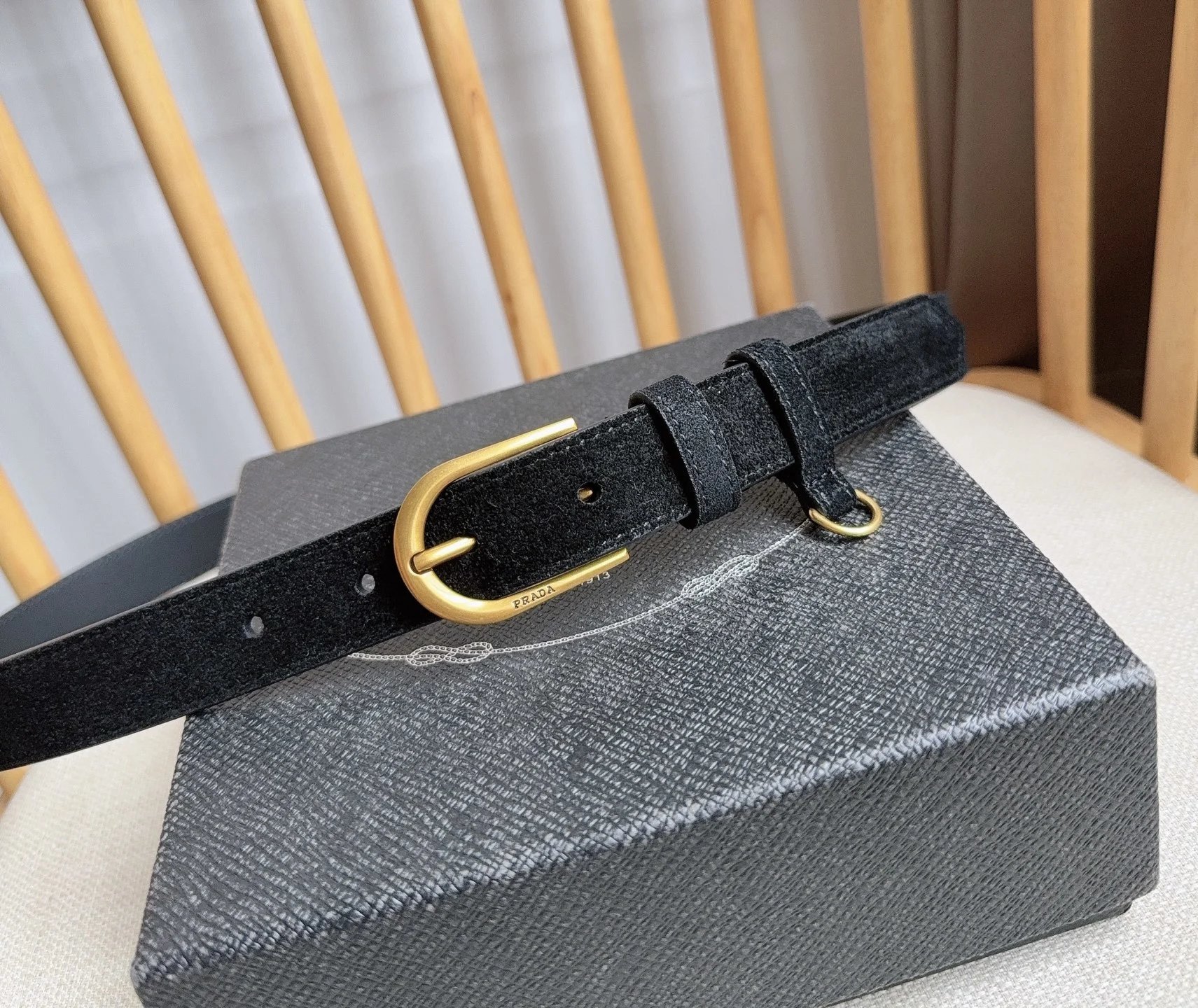 Prada Leather Belt Ver.F — Zdjęcie 7