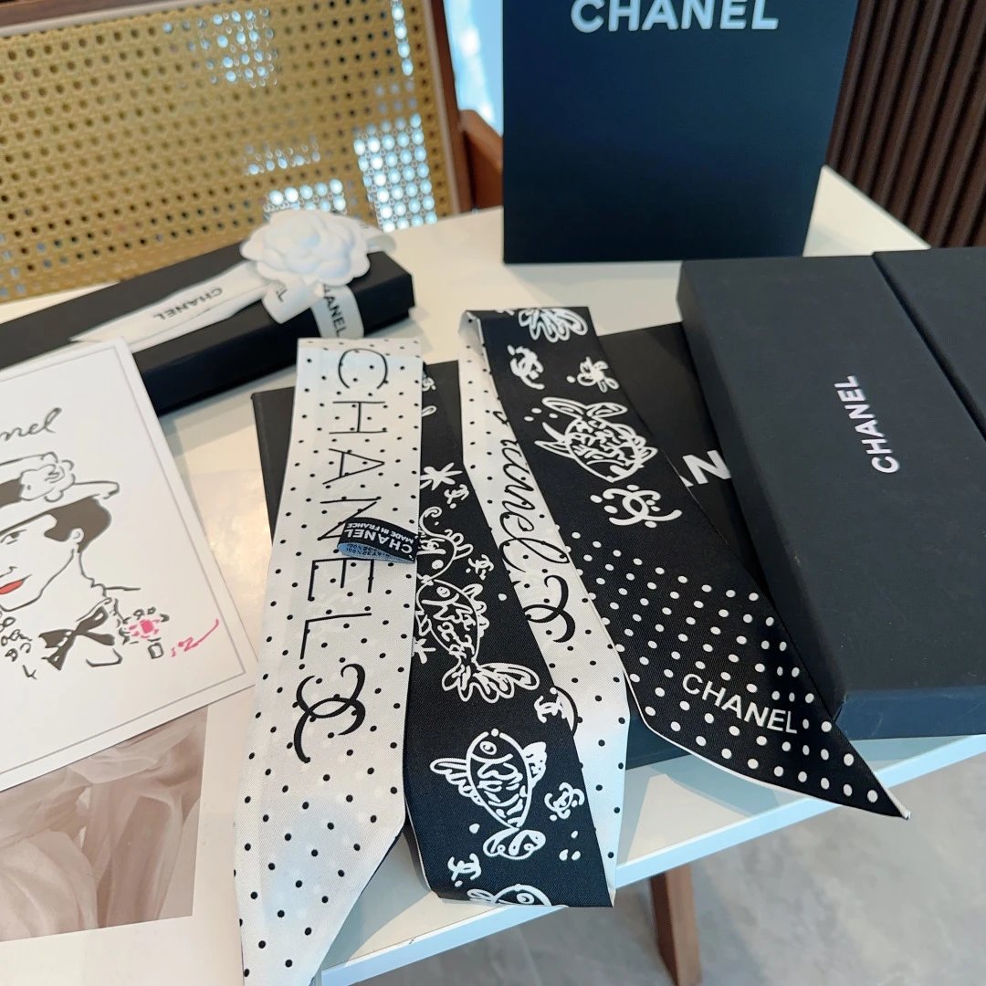 Chanel Silk Hair Ribbon Ver.H — Zdjęcie 8
